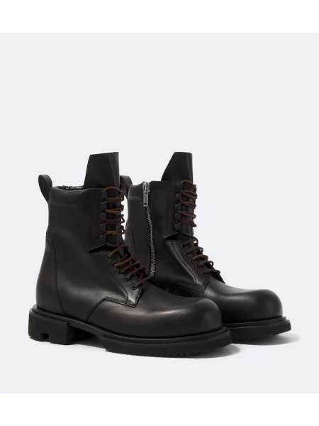 Botine Rick Owens din piele negru