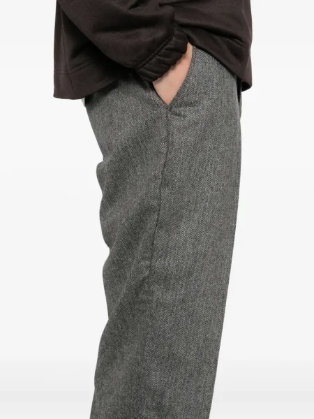 Pantaloni Lacoste cu model herringbone gri