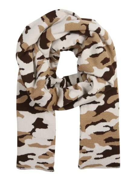 Urban Classics Šal temno rjava / blata / svetlo siva bež