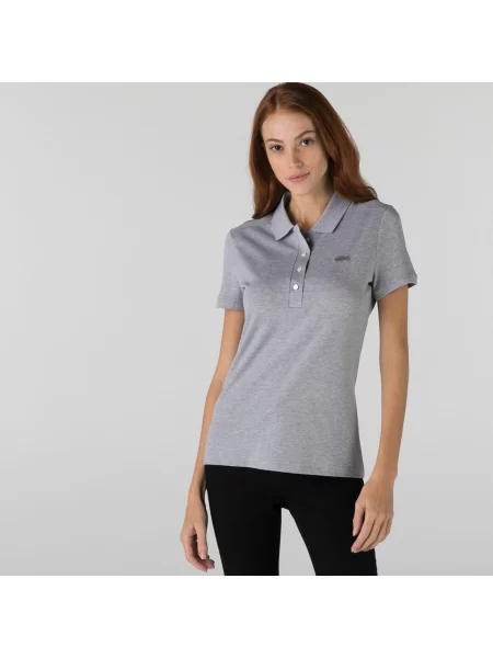 Поло Lacoste серое