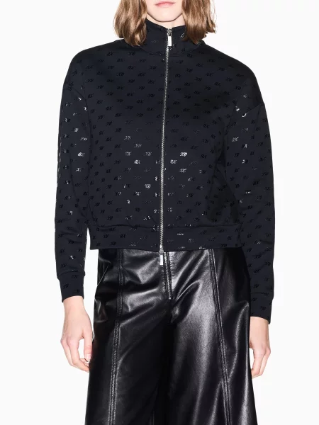 Кофта Armani Exchange бавовна/еластан чорний