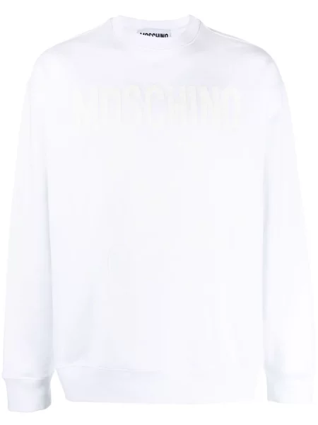 Dukserice Moschino s printom bijela