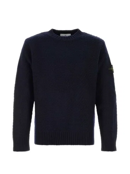 Pulover Stone Island cu strasuri albastru