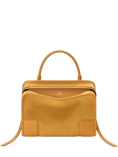 Geantă shopper Loewe din piele de căprioară galben