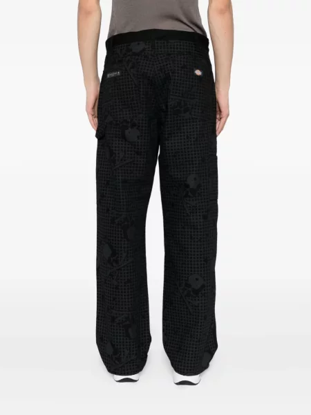 Pantaloni Mastermind Japan cu imagine negru