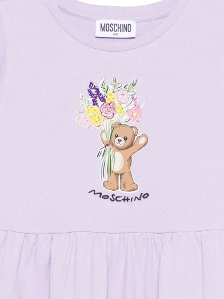 Sukienka dziecięca Moschino fioletowa