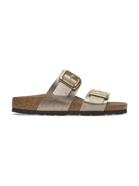 BIRKENSTOCK Nizki natikači Sydney brokat rjava
