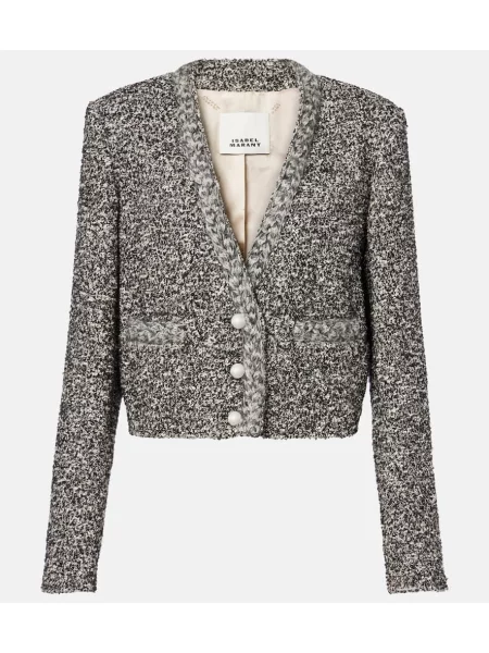 Cropp sacou Isabel Marant din tweed negru