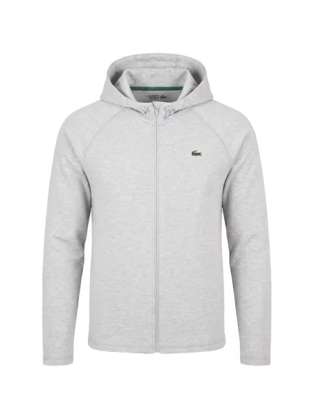 Stretch kapucnis melegítő felső Lacoste szürke