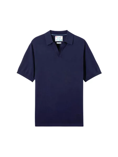 Koszulka polo Mc2 Saint Barth niebieska