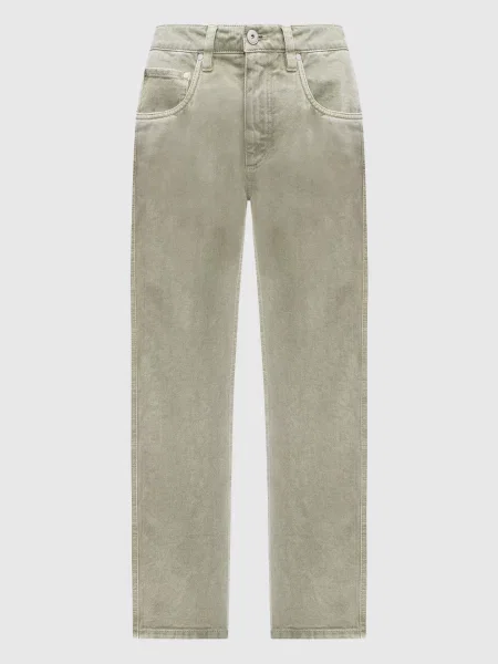 Джинси з патчем логотипа Brunello Cucinelli зелені