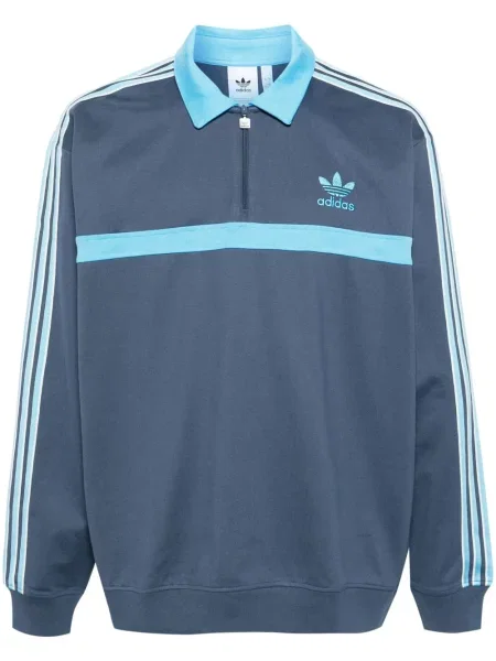 Kapucnis melegítő felső Adidas autogrammal szürke