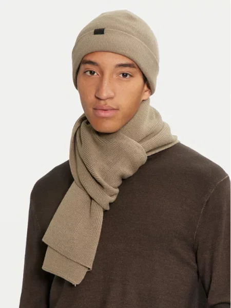 Набір Шарф і Шапка Jack&Jones Бежевий зелений