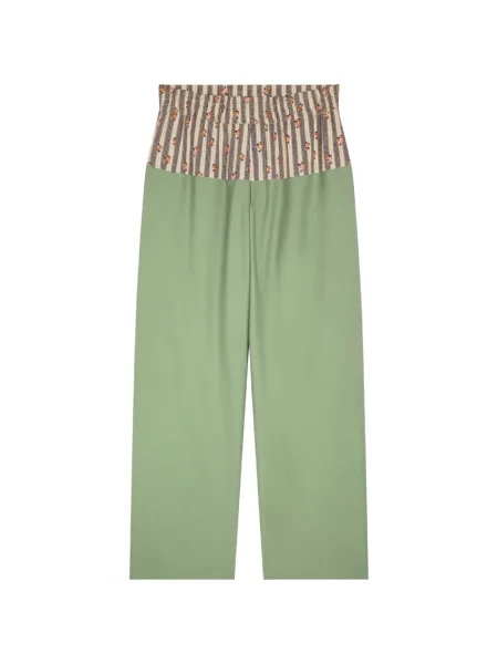 Pantaloni Dries Van Noten verde