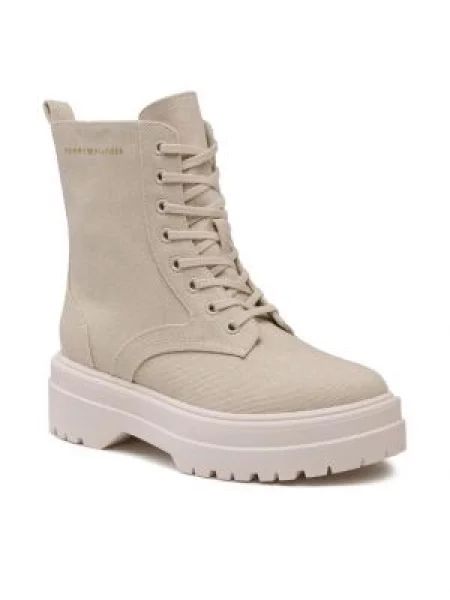 Tommy Hilfiger Žygio batai Feminine Essential Canvas smėlio