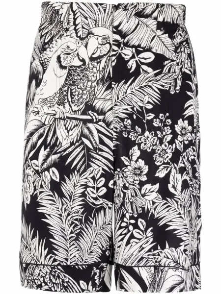 Pantaloni scurți Palm Angels cu imagine negru