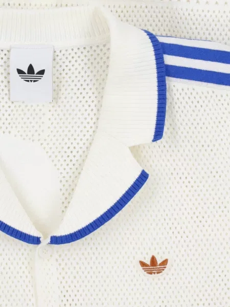Cămașă Adidas tricotate cu șireturi negru