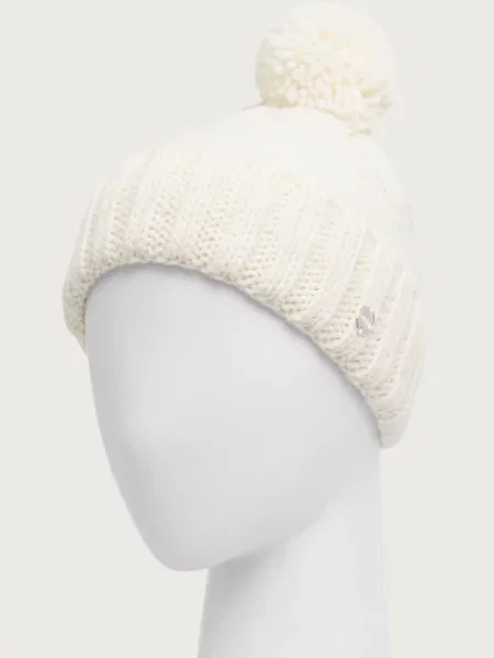 Colmar căciulă cu pompon cu amestec de lână bej