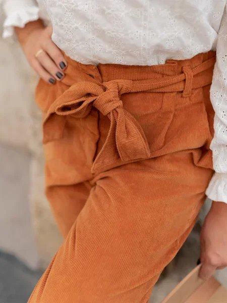 Pantaloni Céleste maro
