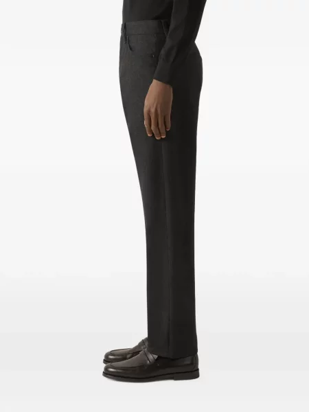Pantaloni Zegna de lână gri