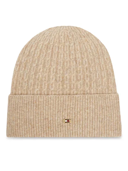 Čiapka Tommy Hilfiger béžová