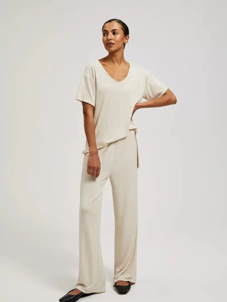 Spodnie Moodo beżowe