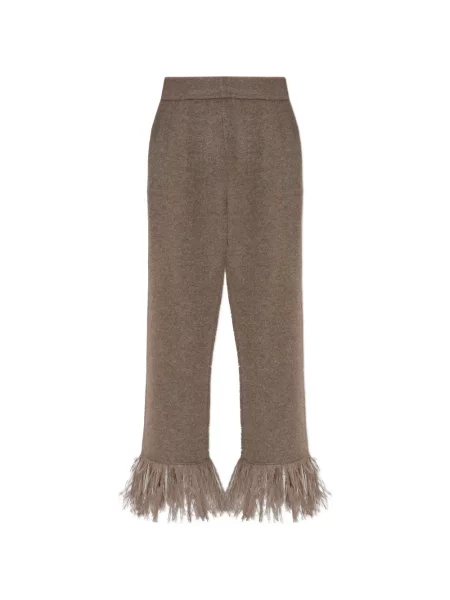 Pantaloni Lisa Yang cu franjuri maro