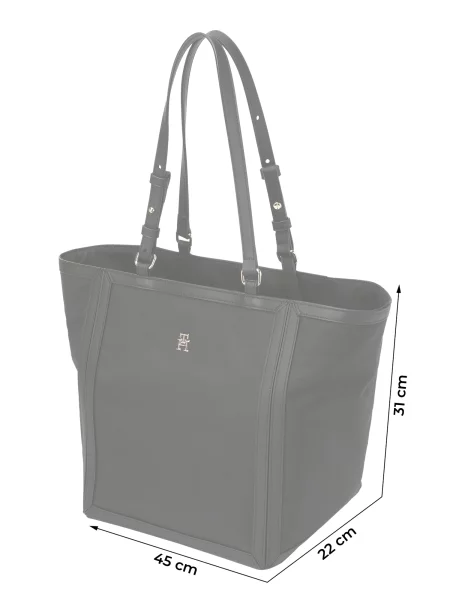 Shopper kabelka Tommy Hilfiger čierna