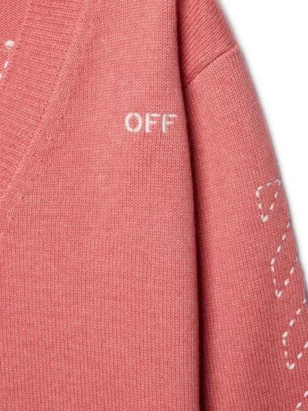 Kardigan dziecięcy Off-white biały