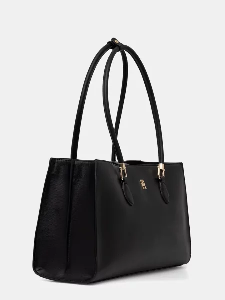 Rucsac Tommy Hilfiger din piele negru
