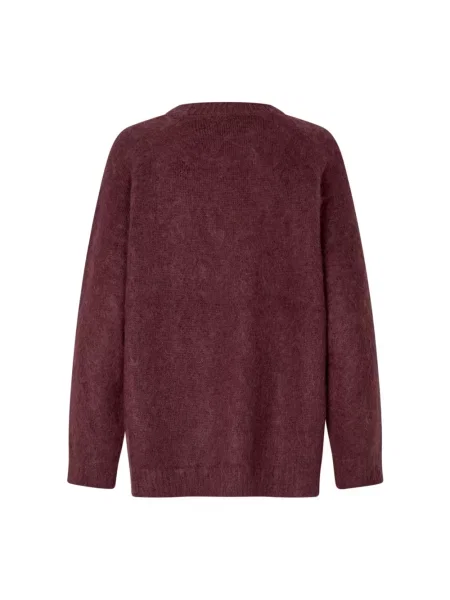 Dzianinowy sweter Masai czerwony
