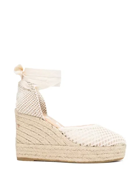 Espadrile Manebi tricotate cu pană