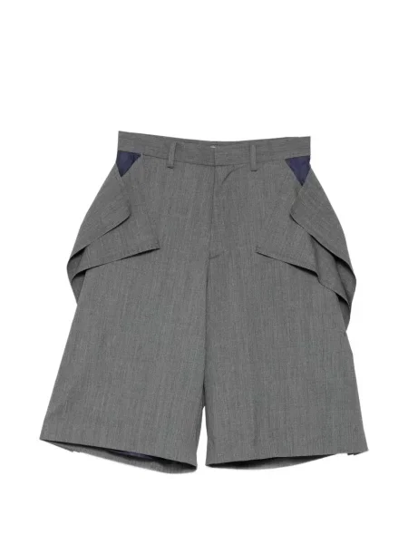 Pantaloni scurți Undercover de lână gri