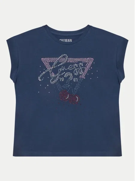 Guess Tricou Bleumarin Boxy Fit