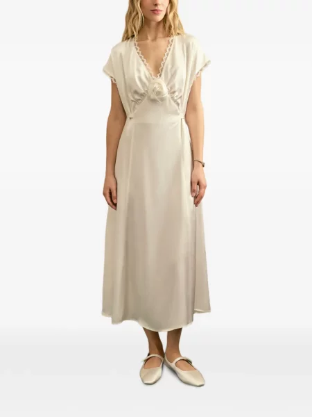 Rochie midi Sleeper din satin până la genunchi de costum