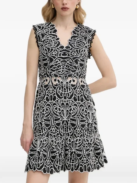 Rochie mini Morgan cu decolteu în V de costum mini negru