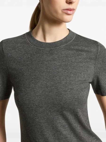 Tricou Peserico cu mărgele gri