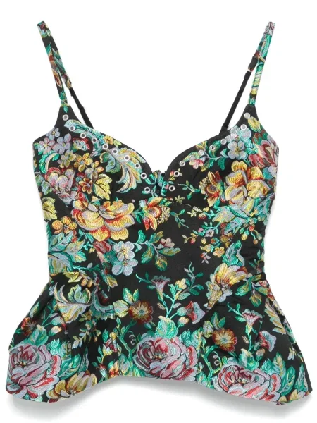 Top Marques'almeida z gorsetem czarny