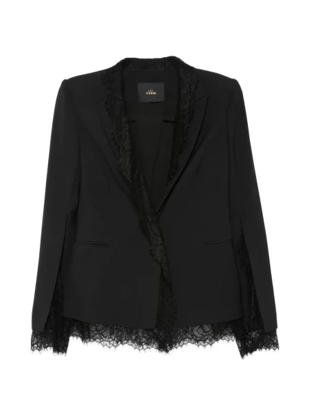 Sacou Twinset din dantelă negru