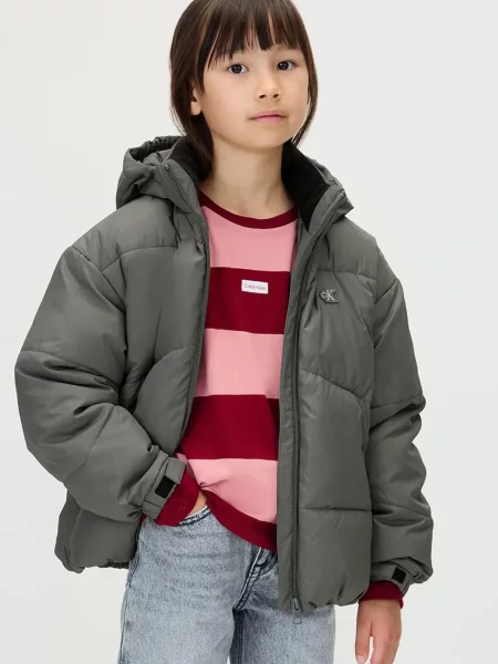 Calvin Klein Jeans Dječja jakna siva