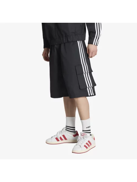 Pantaloni scurți adidas Adicolor Cotton Twill Cargo Shorts Black L negru
