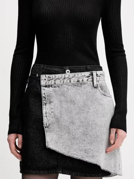 Karl Lagerfeld Jeans Fustă de blugi Gri negru