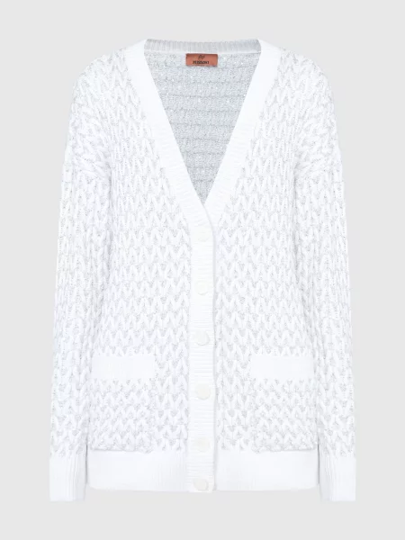 Кардиган з паєтками Missoni білий