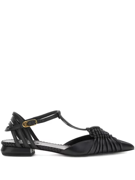 Pantofi cu toc Roberto Cavalli fără toc negru