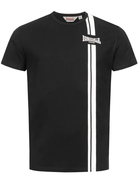LONSDALE Tricou Inverbroom negru alb