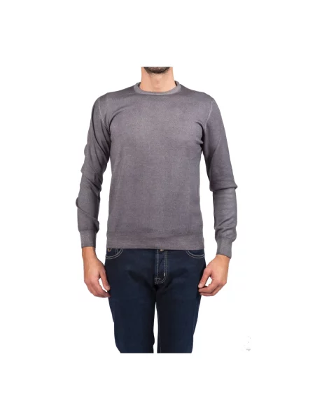 Sweter La Fileria szary