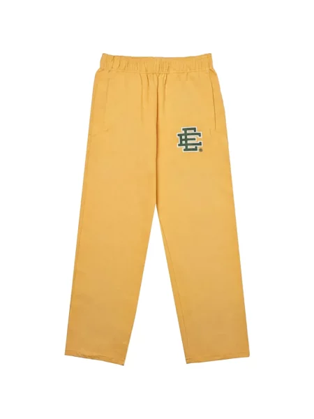 Pantaloni Eric Emanuel cu imagine alergare galben