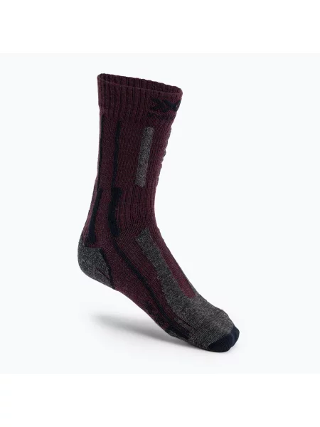 Ponožky X-socks Trek X Merino Lt vínová