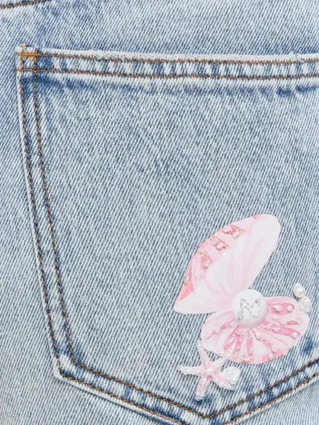 Pantaloni scurți din denim Miss Sixty albastru