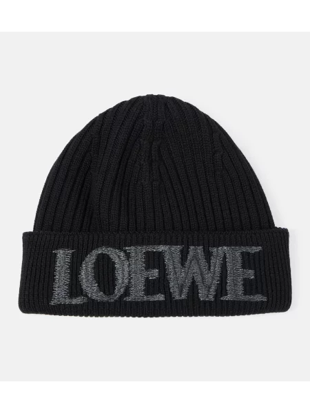 Căciulă Loewe de lână cu autograf negru